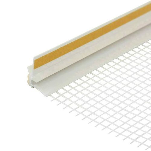 Профиль примыкающий оконный ПВХ с армирующей сеткой 6×2400 мм