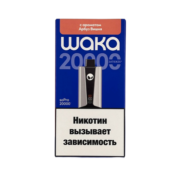 Купить Одноразовый Pod WAKA soPro - Арбуз Вишня (20000 затяжек)
