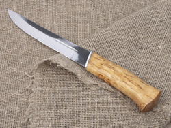 Нож «Пластунский», сталь Х12МФ, рукоять карельская берёза