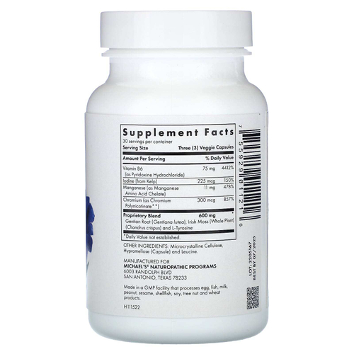 Michael's Health, Thyroid Factors, 90 веганских капсул