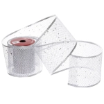 Лента для декорирования «Мерцание» 10 см, 2,7 м, Серебро