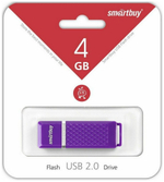 USB флеш накопитель 4 Gb SmartBuy Quartz (SB4GBQZ-V), фиолетовый