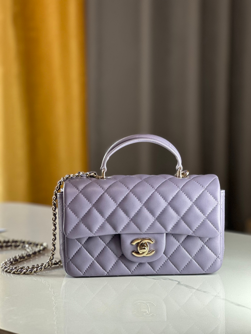 Chanel Mini Flap Bag with Top Handle 20 cm