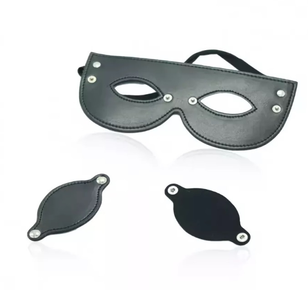 Маска с шорами черная
