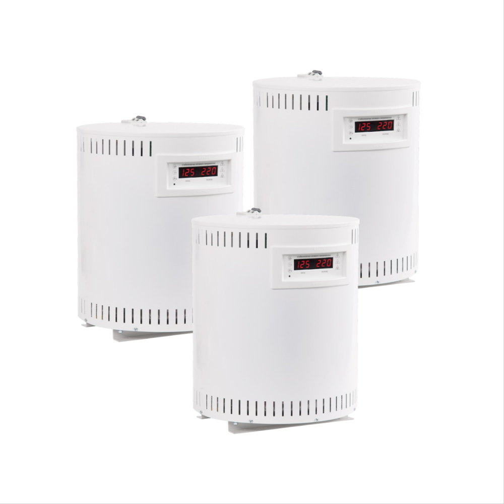 Стабилизатор напряжения для трехфазных сетей SKAT STP-20000/3 комплект