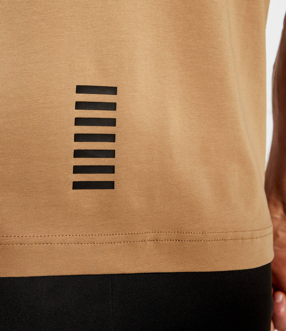 Поло EA7 - коричневый(8NPF14 PJVQZ)