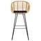 Барный стул Vetle Bent, светлый ротанг