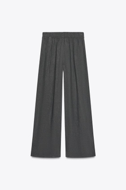 ZARA ПРЯМЫЕ БРЮКИ, ТЕМНО-СЕРЫЙ