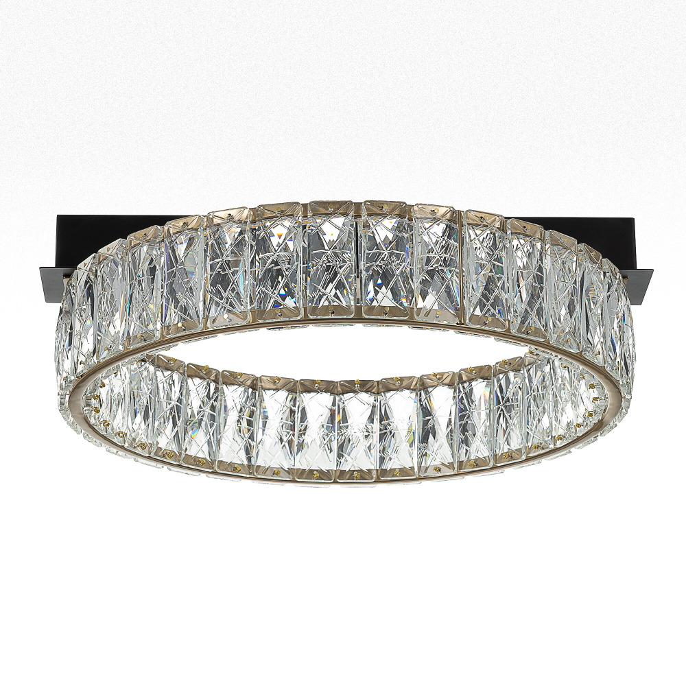 Citilux PALANT CL325142 LED Люстра хрустальная Чёрный+Бронза