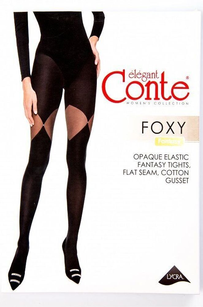 Колготки женские Conte &quot;Fantasy foxy&quot;, 60 den, размер 2, nero