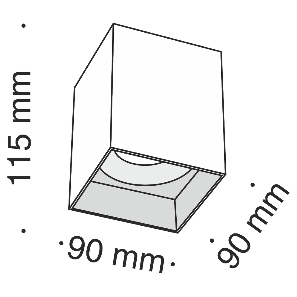 Накладной светильник Maytoni Technical C015CL-01B