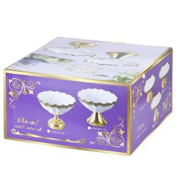 Блюдо на ножке " " 24х24х11,5см (фарфор) (подарочная упаковка)