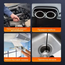 INSKAM 2,4 "IPS 8,5 мм 1080P одинарный объектив IP67 водонепроницаемый гибкий зонд промышленная эндоскопическая камера со светом (10м)