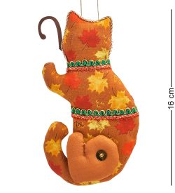 РусКукла RK-883 Кукла подвесная «Кот-Листопад»