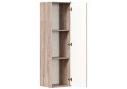 Шкаф навесной Электра 400 вяз дымчатый / белый