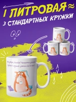 Кружка подарок "Доброе утро котик"