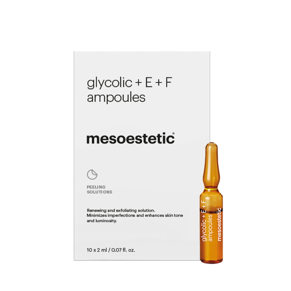 mesoestetic Концентрат в ампулах GLYCOLIC + E + F
