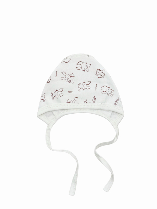 Утепленный чепчик Зайки