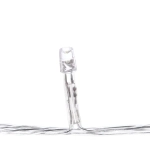 Гирлянда для дома 9,5м 100 ламп LED прозрач.пров.,8 реж, IP-20, Белый (возможность соединения)