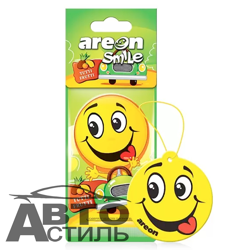 Ароматизатор сухой AREON Смайл - Тутти Фрутти/Tutti Frutti 704-SMR-314-ЧЗБ