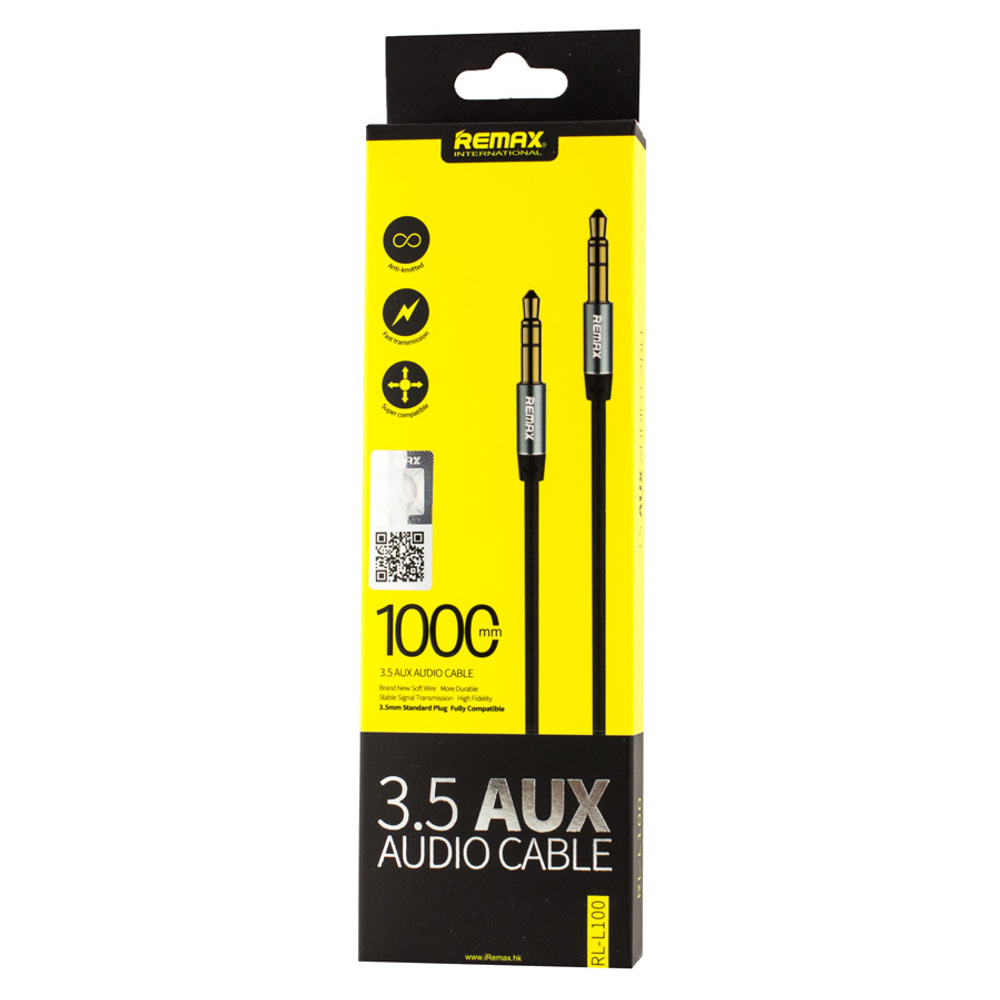 Кабель AUX [3.5 mm - 3.5 mm] Remax L100 (1 м.) Белый