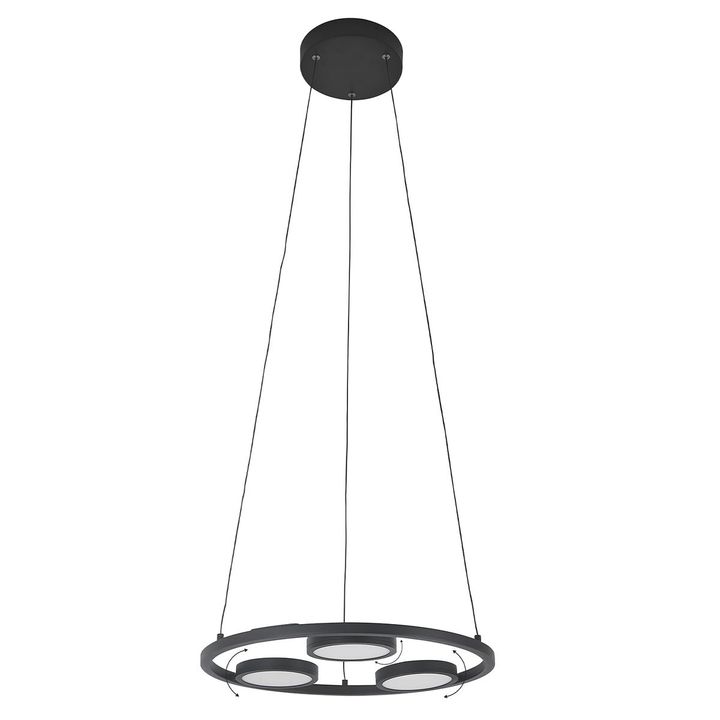 Подвесная светодиодная люстра Crystal Lux CLT 027C3 D450 BL