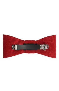 Бант-бабочка из красного жаккарда