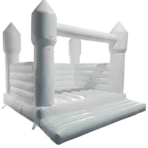 Белоснежный надувной батут - фотозона и реквизит для свадебных торжеств и праздников, 4*4*2,75 м