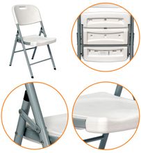 Стул банкетный складной, серый