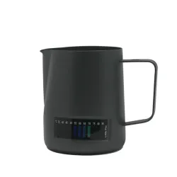 Питчер молочник 480 мл с инд. темп. Latte Pro Color черный тефлон d 8,2/7,1 см h10,7 см нерж. P.L.