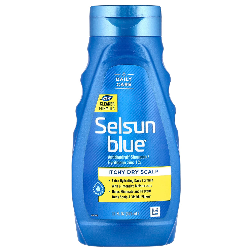 Selsun Blue, шампунь против перхоти, зуда и сухости кожи головы, 325 мл (11 жидк. унций)