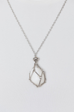 Авоська-подвеска для кристаллов серебристая S