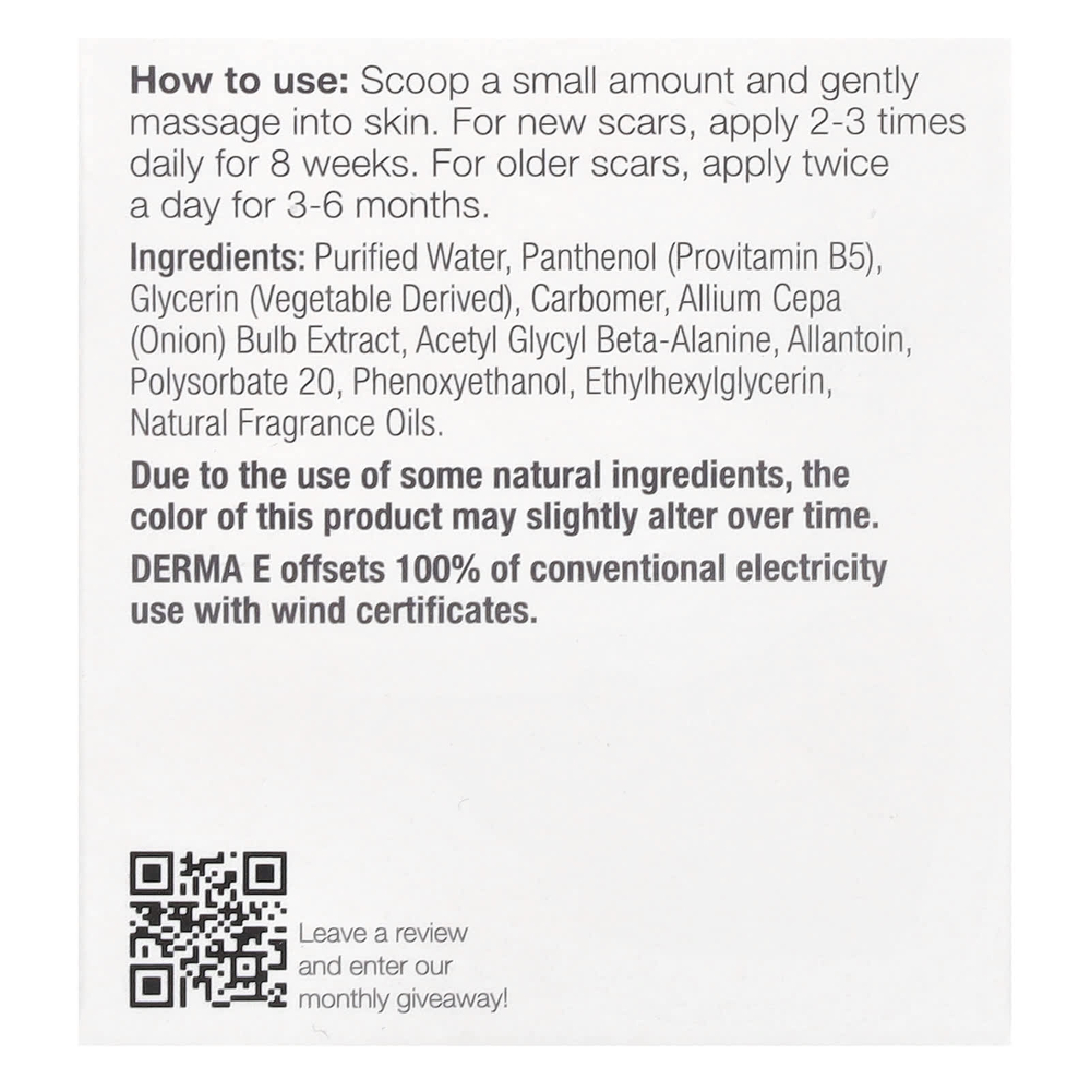 DERMA E, Гель против рубцов, 56 г