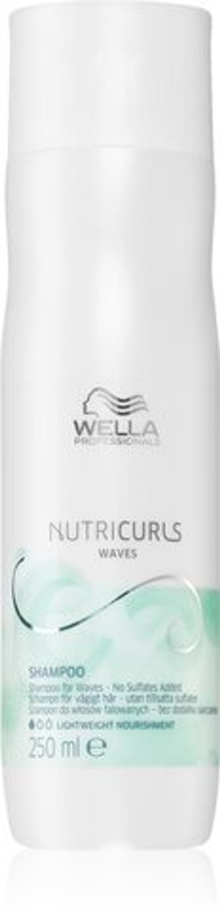 Wella Professionals Nutricurls Waves - увлажняющий шампунь для вьющихся волос /   250  ml  / GTIN 3614227348820
