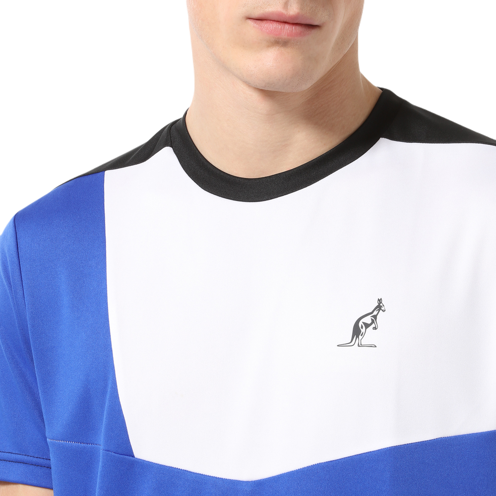 Мужская теннисная футболка Australian Ace T-Shirt Color Block - разноцветный