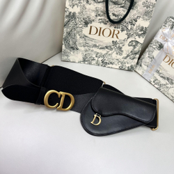 Christian Dior Saddle Belt With Pouch