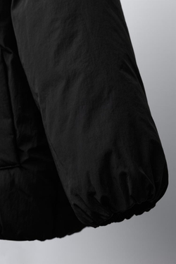 ZARA КУРТКА С КАПЮШОНОМ И БАНТИКАМИ, ЧЕРНЫЙ