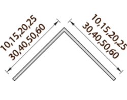 Угол ПВХ белый 40х40х2700 мм