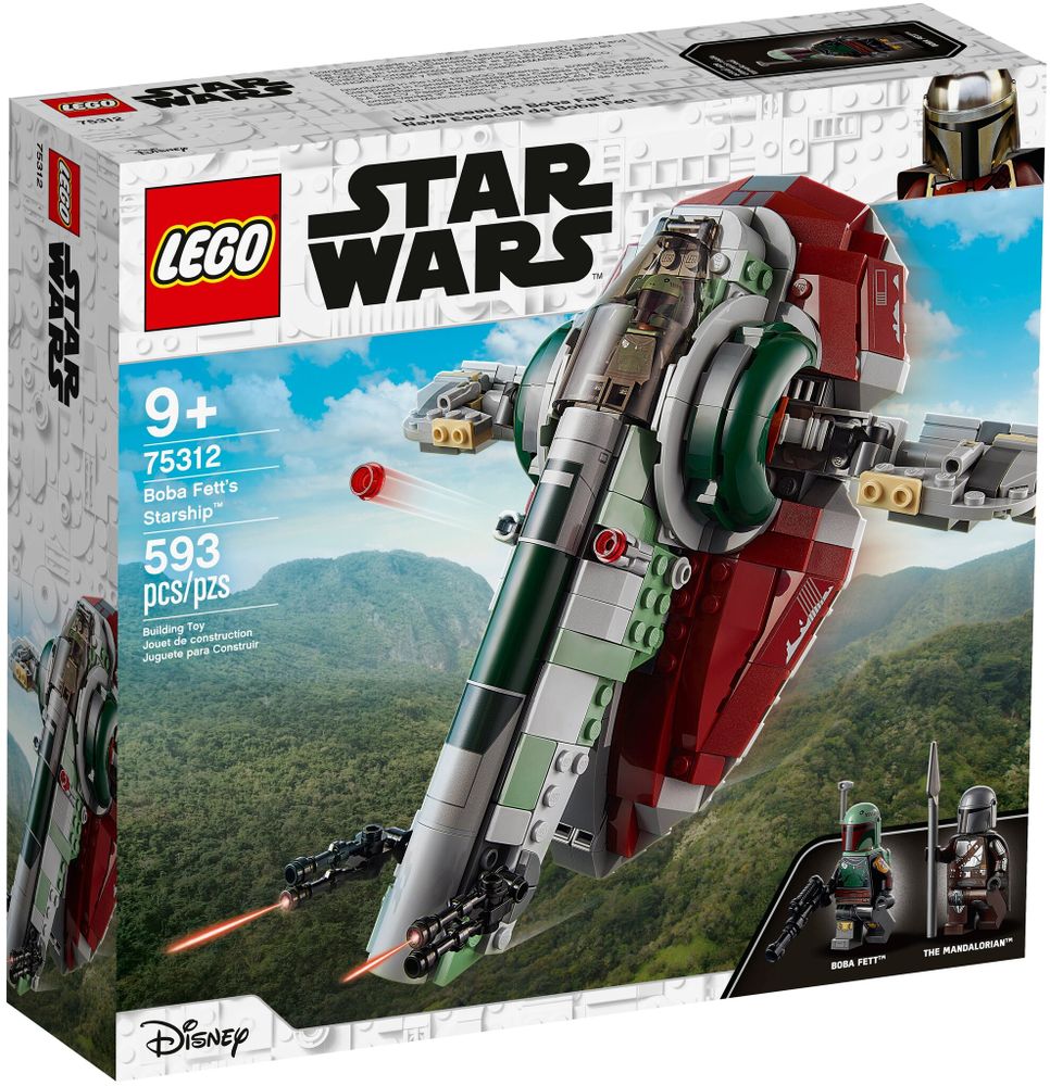 Конструктор LEGO Star Wars 75312 Mandalorian Звездолет Бобы Фетта