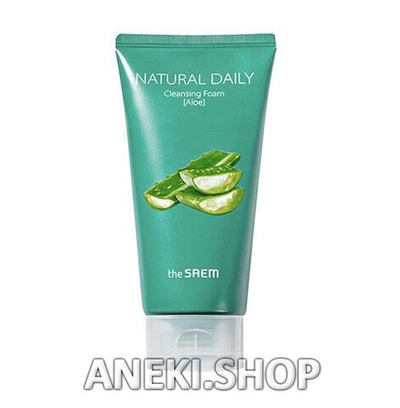 Пенка для лица с экстрактом алоэ 150 мл Natural Daily Cleansing Foam Aloe THE SAEM