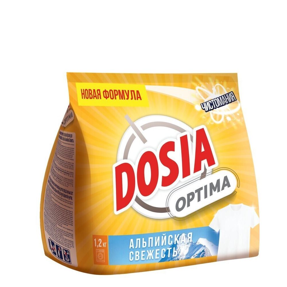 Стиральный порошок Dosia &quot;Optima&quot;, Альпийская свежесть, 1.2 кг