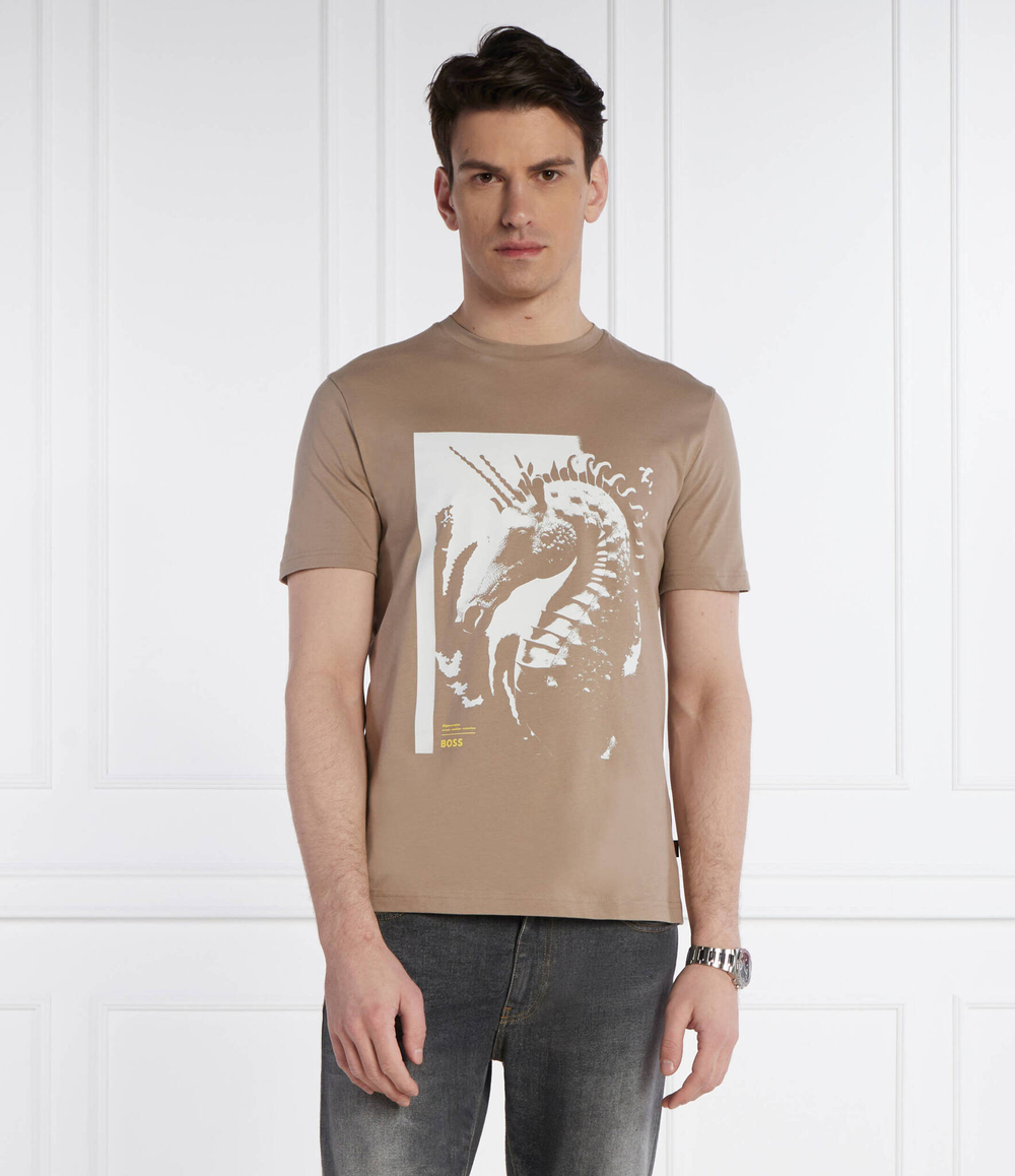 Футболка Te_Sea_horse BOSS ORANGE - бежевый(50515626)