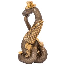 Статуэтка Удав Кулибин Бронза