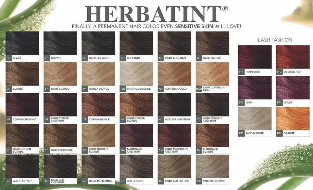 4N КАШТАН - гель-краска для волос HERBATINT, 170 мл / из Европы /