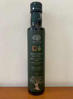 Оливковое масло нерафинированноеVAFIS Extra Virgin от NIKITAKIS в стекл. бут. 250 мл, Греция