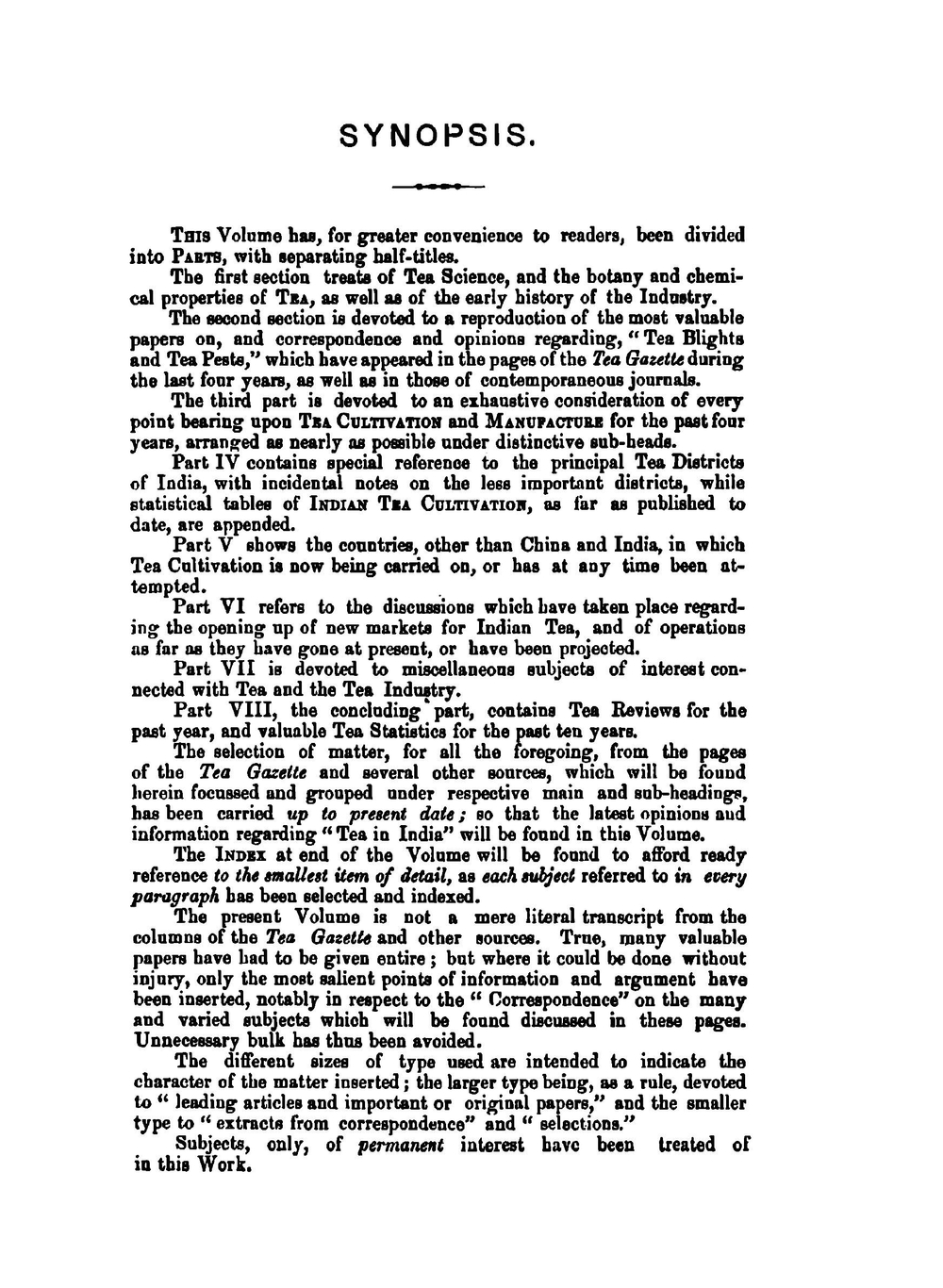 The tea cyclopaedia. Articles on tea, tea science | Indian Tea Gagette