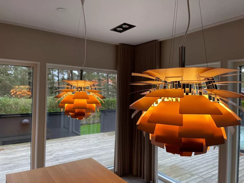 Pendant design lamp PH Artichok by Louis Poulsen (copper)