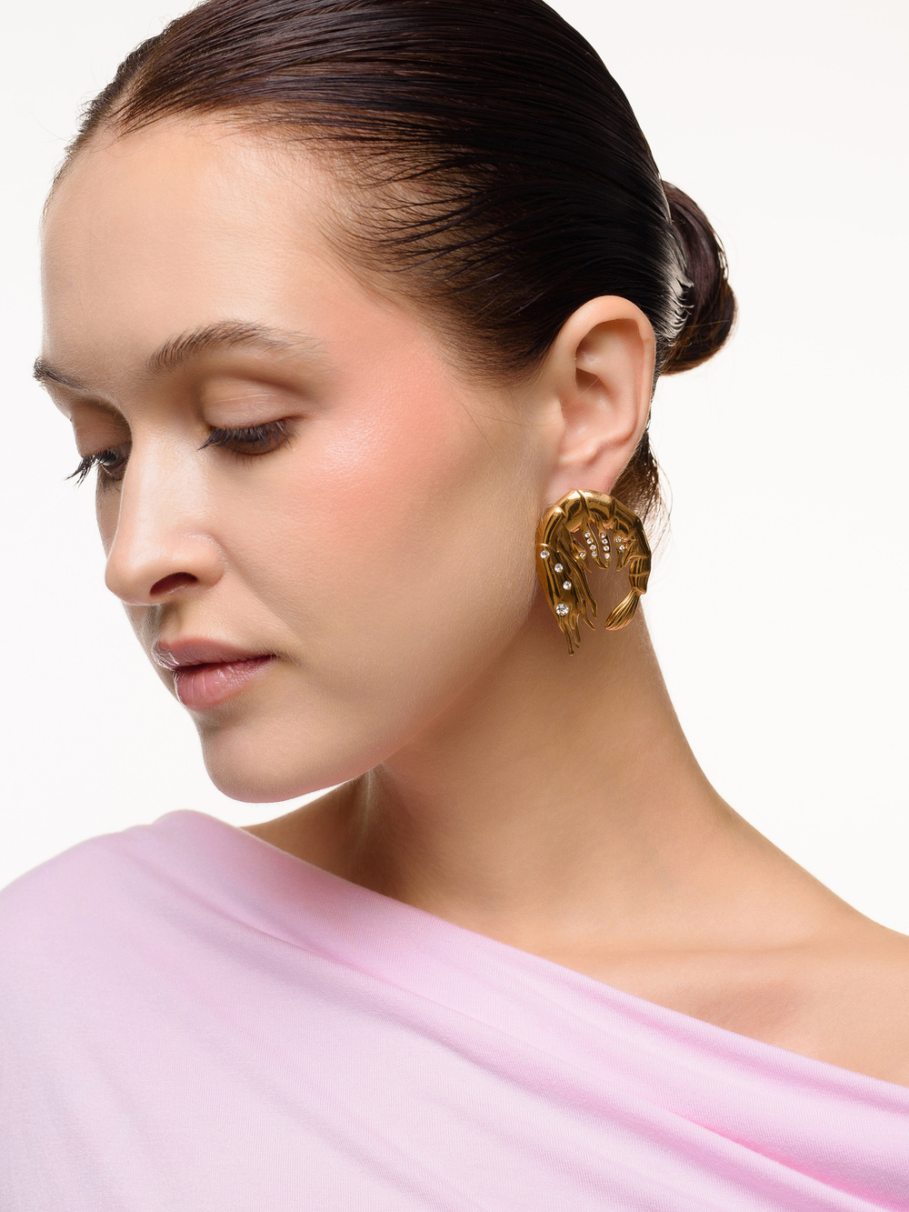 Серьги "Shrimps shine" Gold