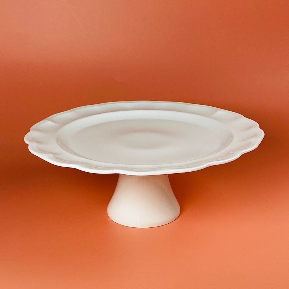 Lenardi 133-442 Блюдо 30,5см на ножке ШАРМЕЛЬ в под.уп.(х4)Фарфор