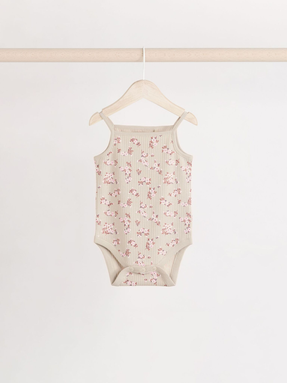 Боди без рукавов для малышей Next E19-736, 5 шт., Бежевый, Молочный